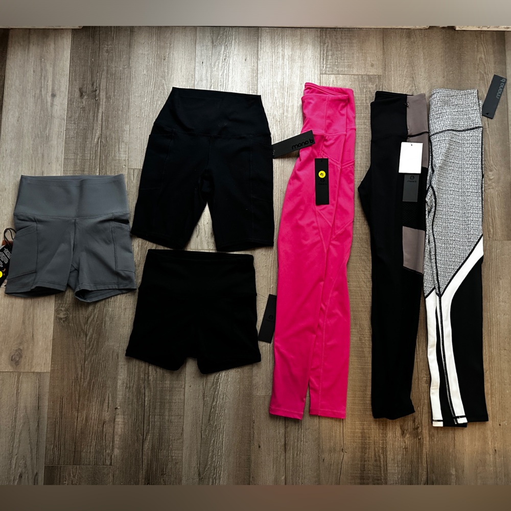 MONO B ACTIVE BOTTOMS (lot of 6)
